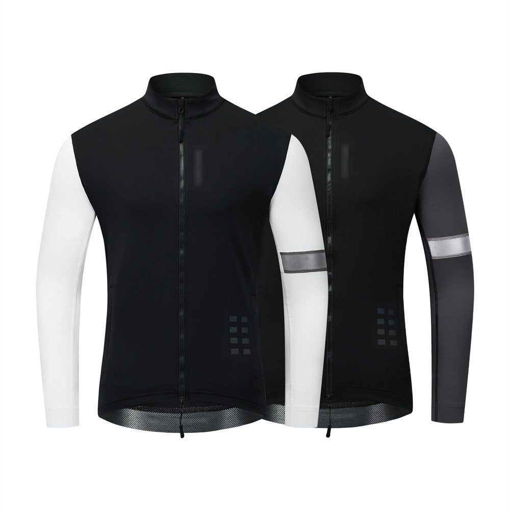 2023 New Men's Autumn And Winter Cycling Clothing Windproof Warm Splicing Jacket Jacket