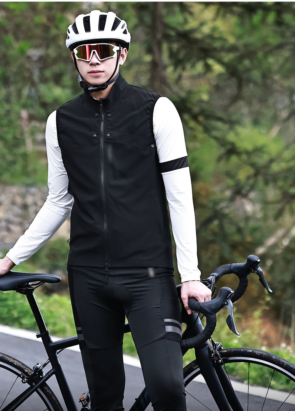 2023 New Bike Riding Men's Removable Windbreaker Waistcoat Jacket Comfortable Windproof Top Coat