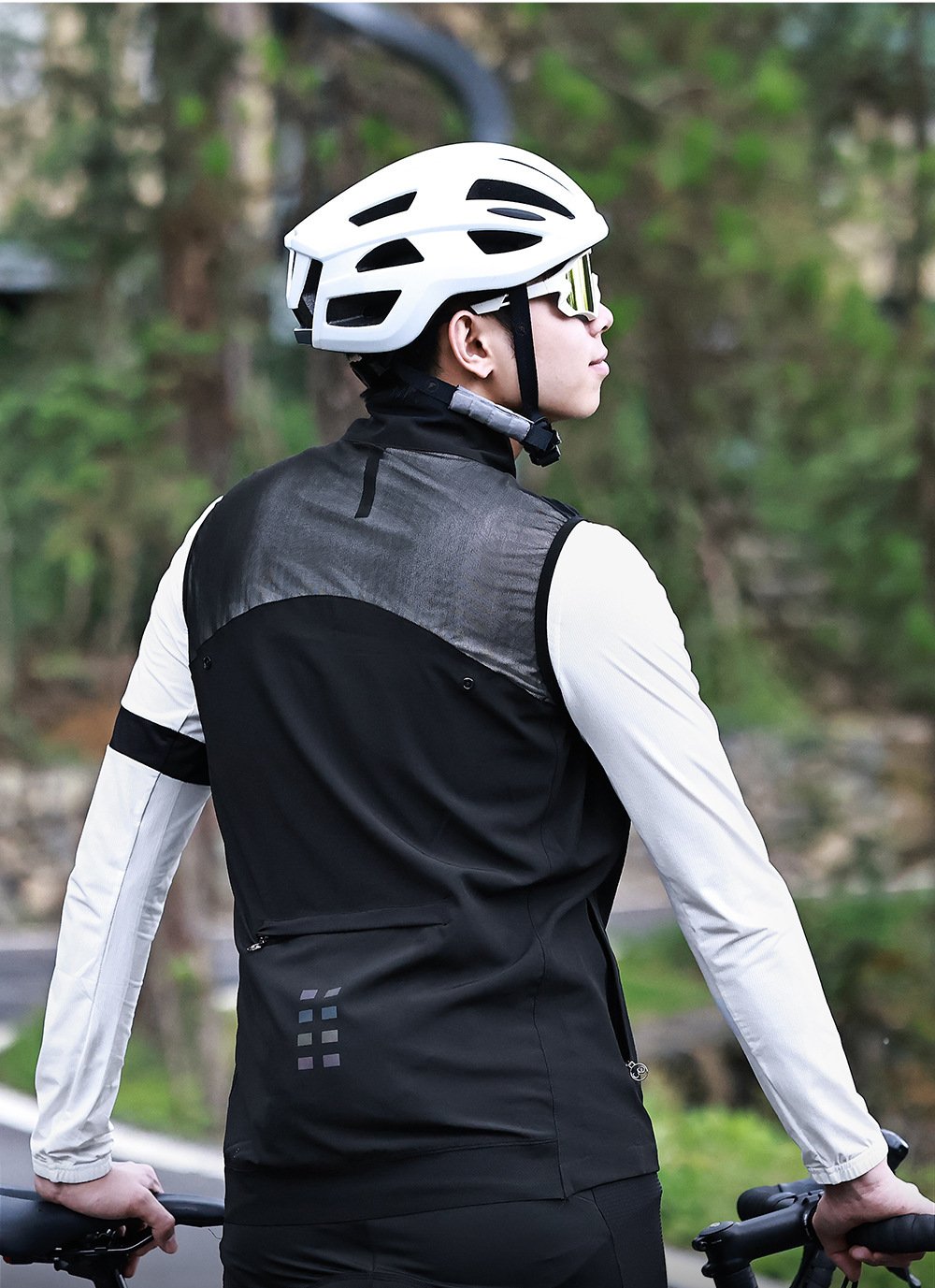 2023 New Bike Riding Men's Removable Windbreaker Waistcoat Jacket Comfortable Windproof Top Coat