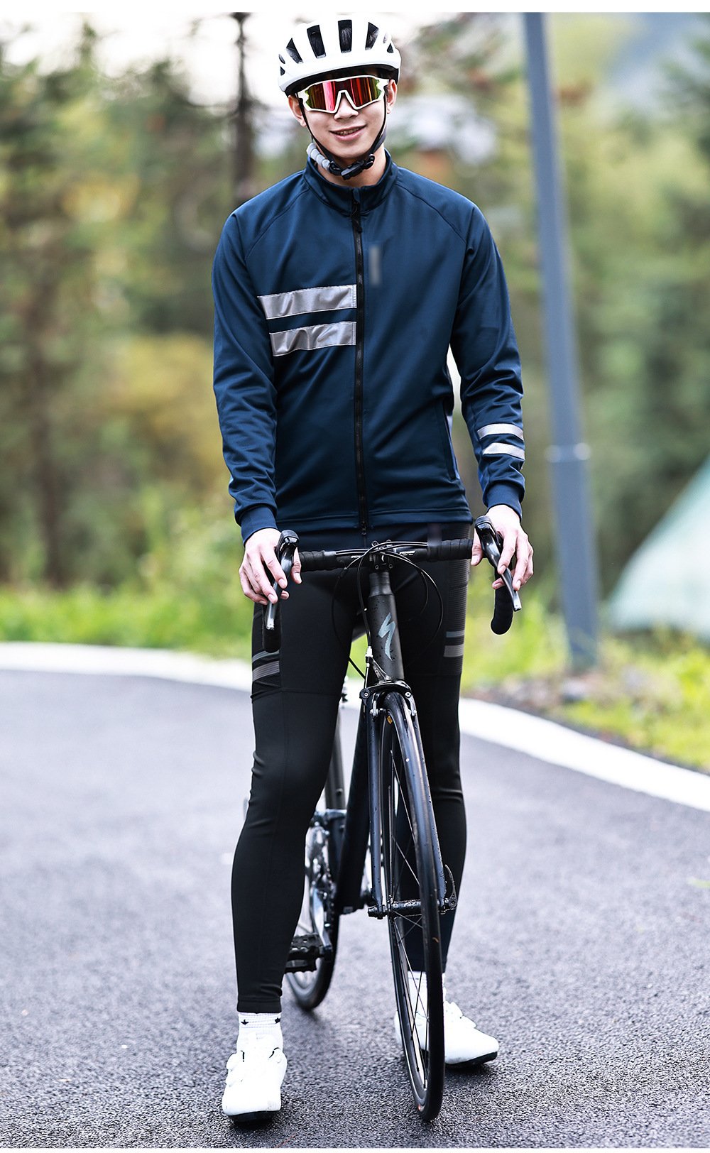 2023 New Mountain Bike Men's Autumn And Winter Cycling Clothing Top Coat Cold Warm Jacket