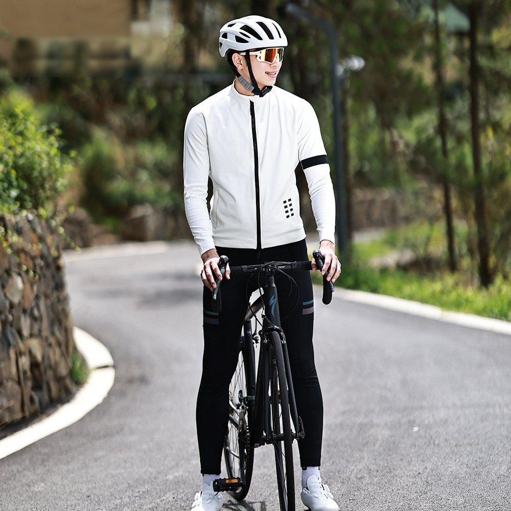 2023 New Autumn And Winter Cycling Clothing Men's Windproof Cold Padded Splicing Jacket Jacket