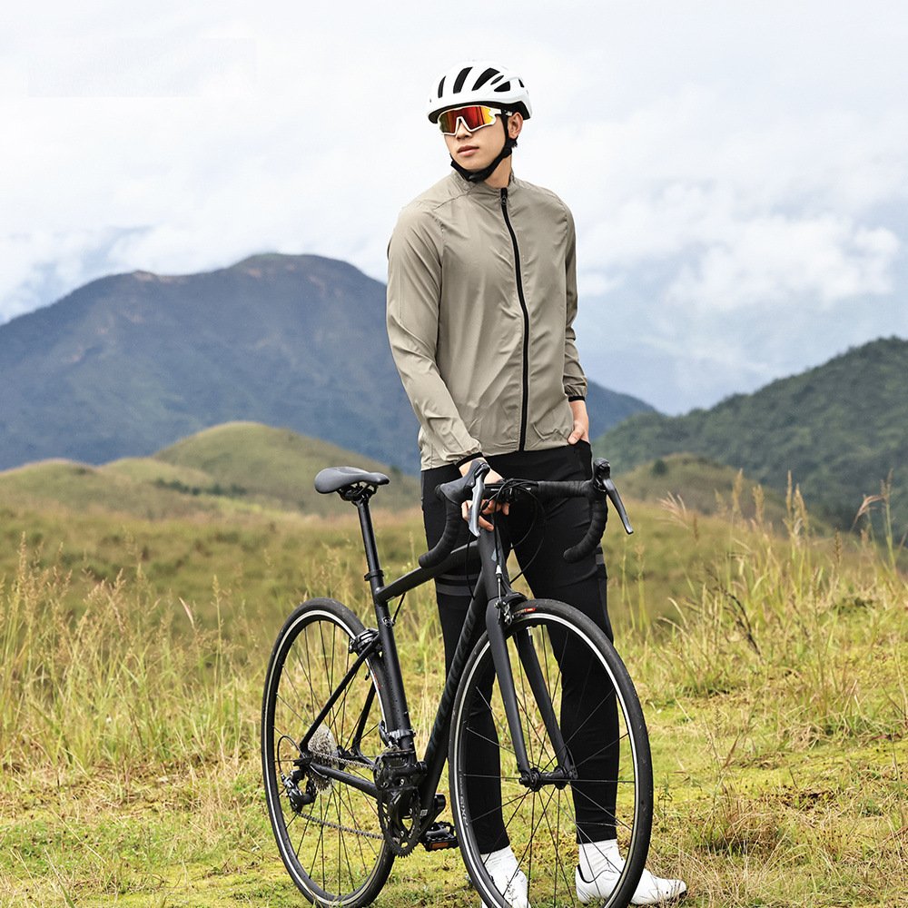 2023 New Outdoor Mountain Bike Cycling Clothing Men's Slim Waterproof Long-Sleeved Trousers Suit