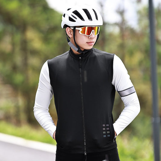 2023 New Men's Autumn And Winter Cycling Clothing Windproof Warm Splicing Jacket Jacket