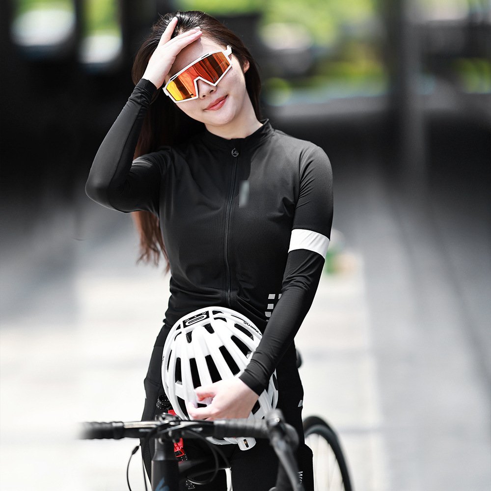 2023 New Women's Cycling Long-Sleeved Quick-Drying Breathable Cycling Outdoor Sports Sunscreen Cycling Clothing